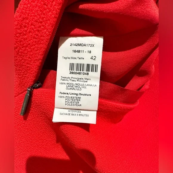Stunning Red  Dress Italian Size 42. US size S.  MSGM valentines 💝 day - Picture 10 of 17